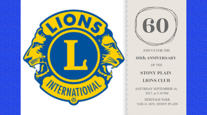 Stony Plain Lions 60th Anniversary